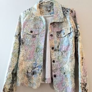 Women's Analogy brand Large Multicolored Jacket
